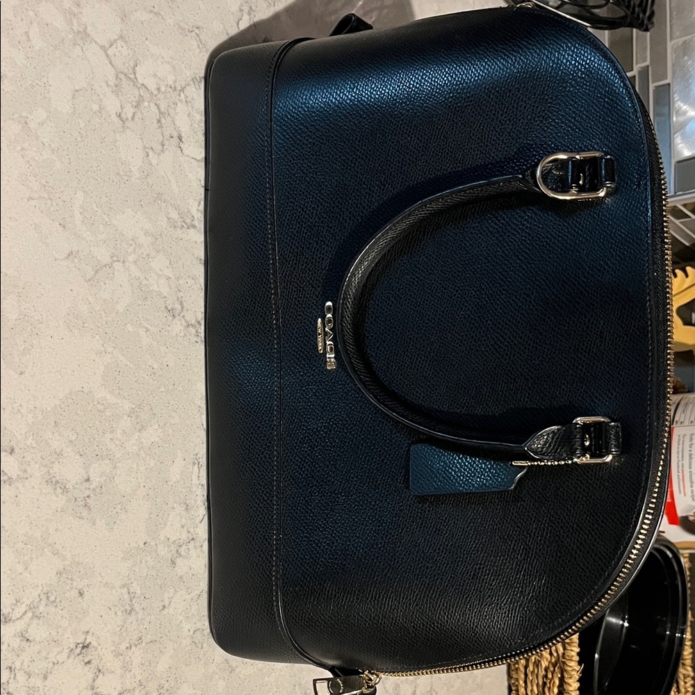 Leather coach bag